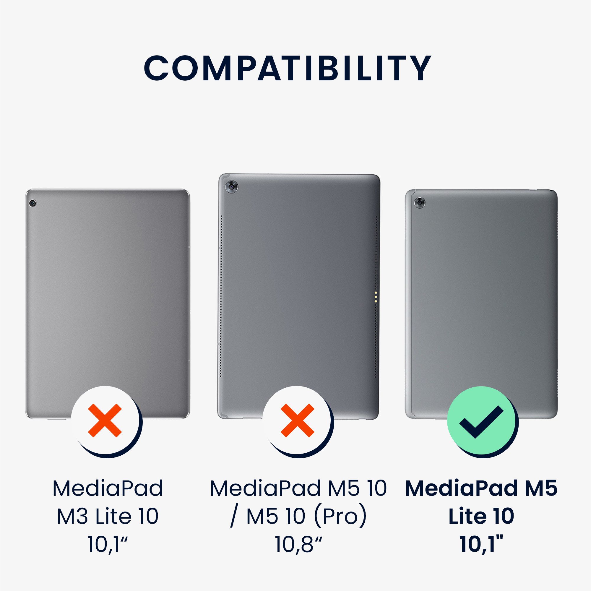 kwmobile Etui Hülle für Huawei MediaPad M5 Lite 10, 360° Tablet Schutzhülle günstig online kaufen