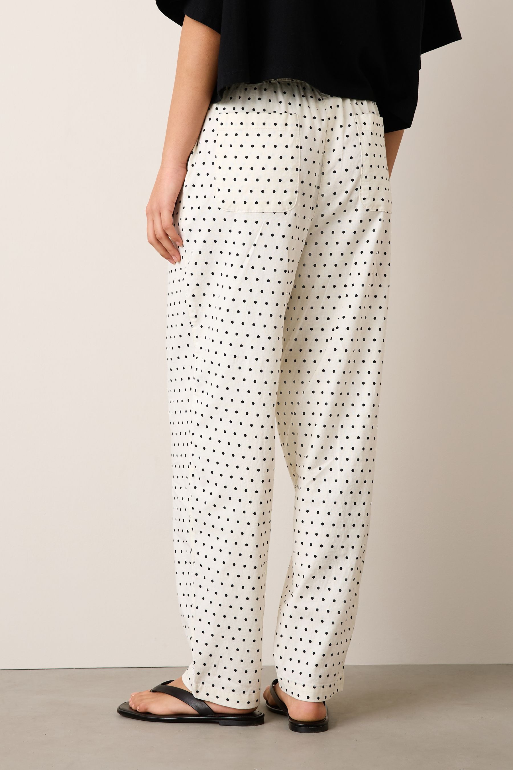 Next Stoffhose Hose mit Stretch und Barrel-Bein, 2er-Pack (2-tlg)