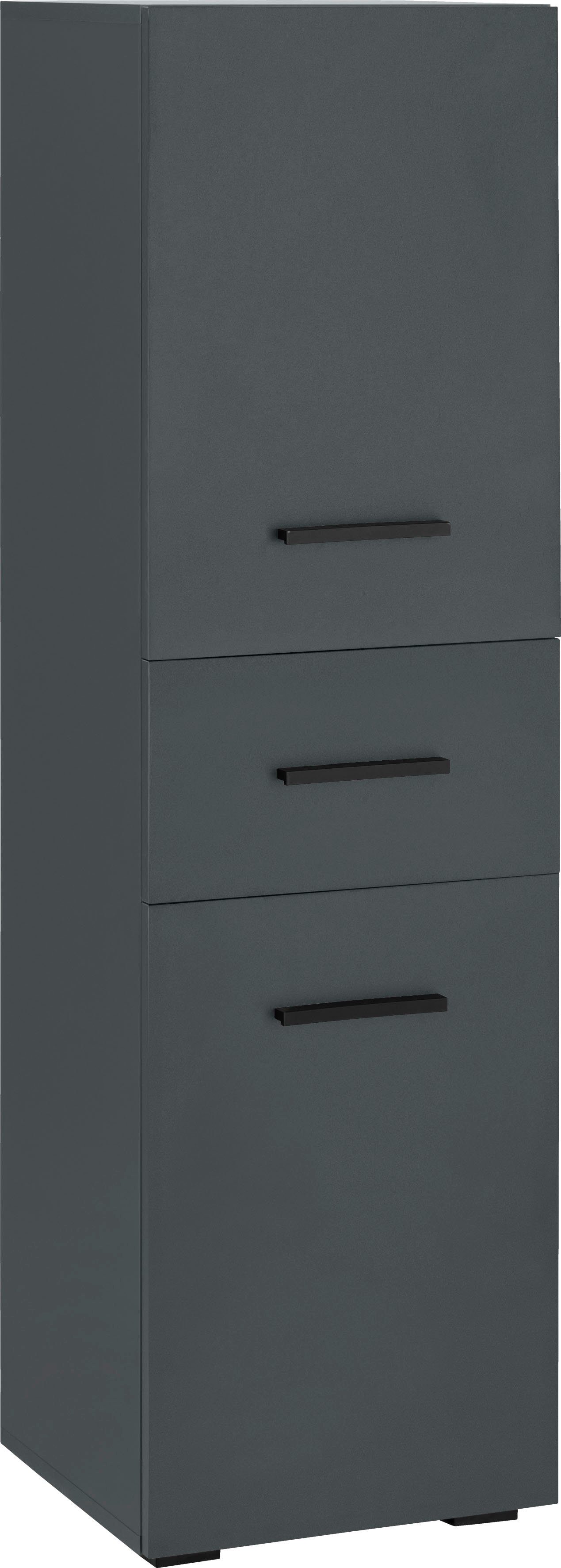 INOSIGN Midischrank Skara verstellbarer Einlegeböden hinter jeder Tür, Breite 38 cm, Höhe 130 cm