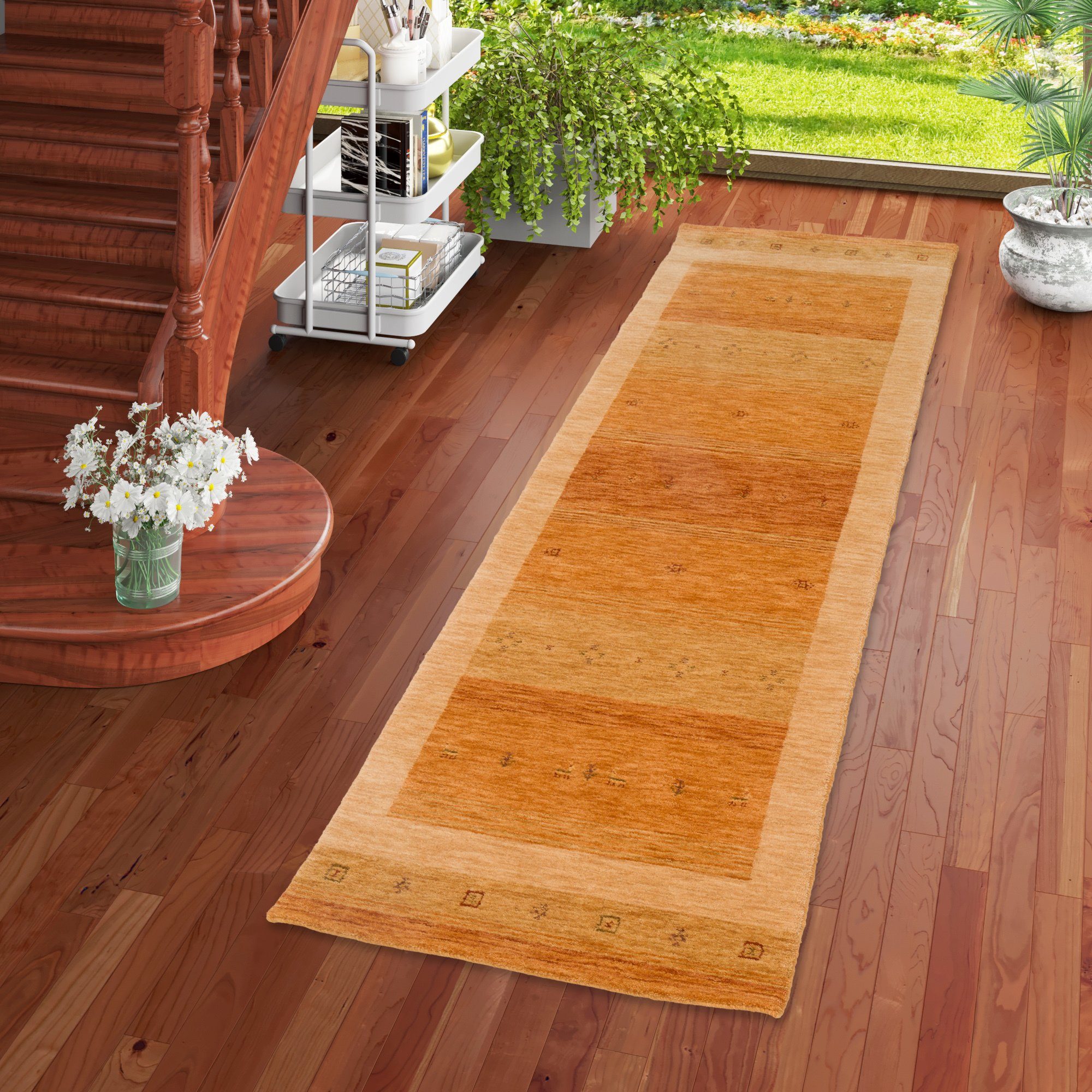 Pergamon Läufer Natur Wolle Teppich Gabbeh Esta Läufer, Rechteckig, Höhe: 20 mm