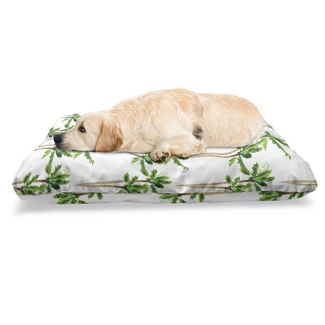 Abakuhaus Hundematratze “beissfestes Kissen für Hunde und Katzen mit abnehmbaren Bezug”, Palme Wald in den Aquarellen