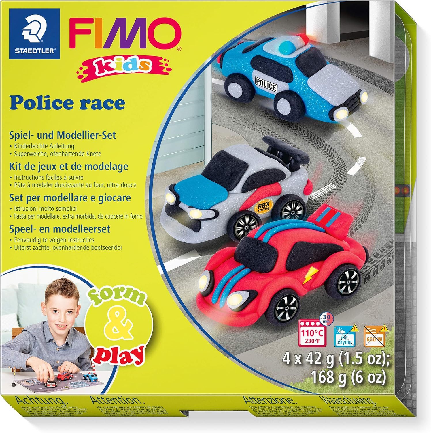 FIMO Knete FIMO Kids Form&Play Police Race - Modelliermasse Set