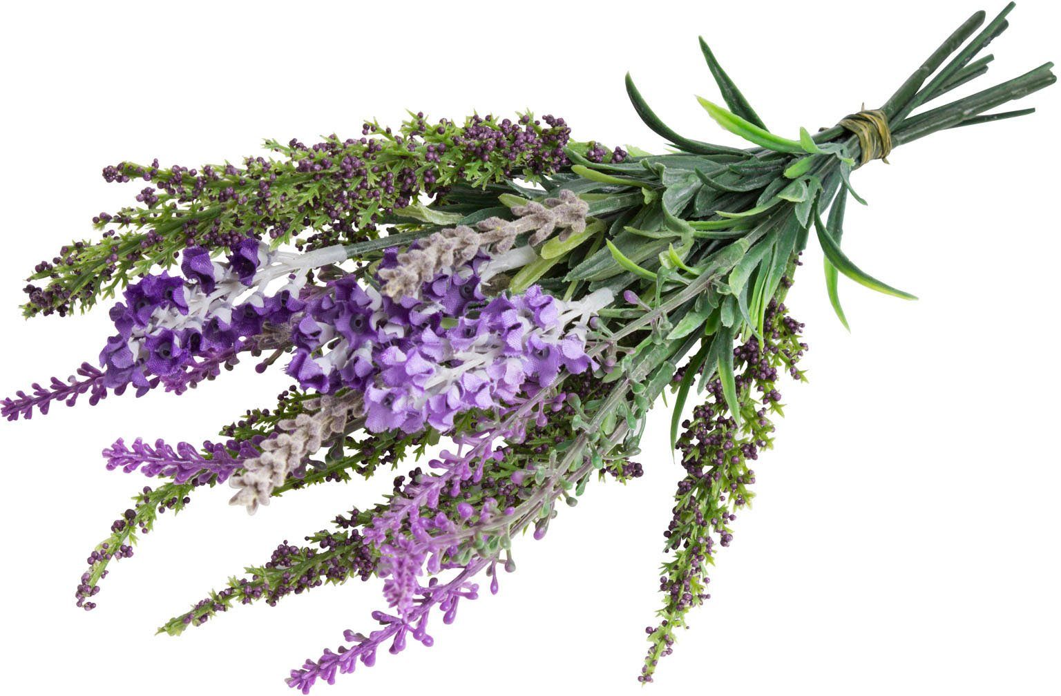 Kunstzweig Lavendel - Erika Bündel, Botanic-Haus, Höhe 26 cm – Bild 2 von 2