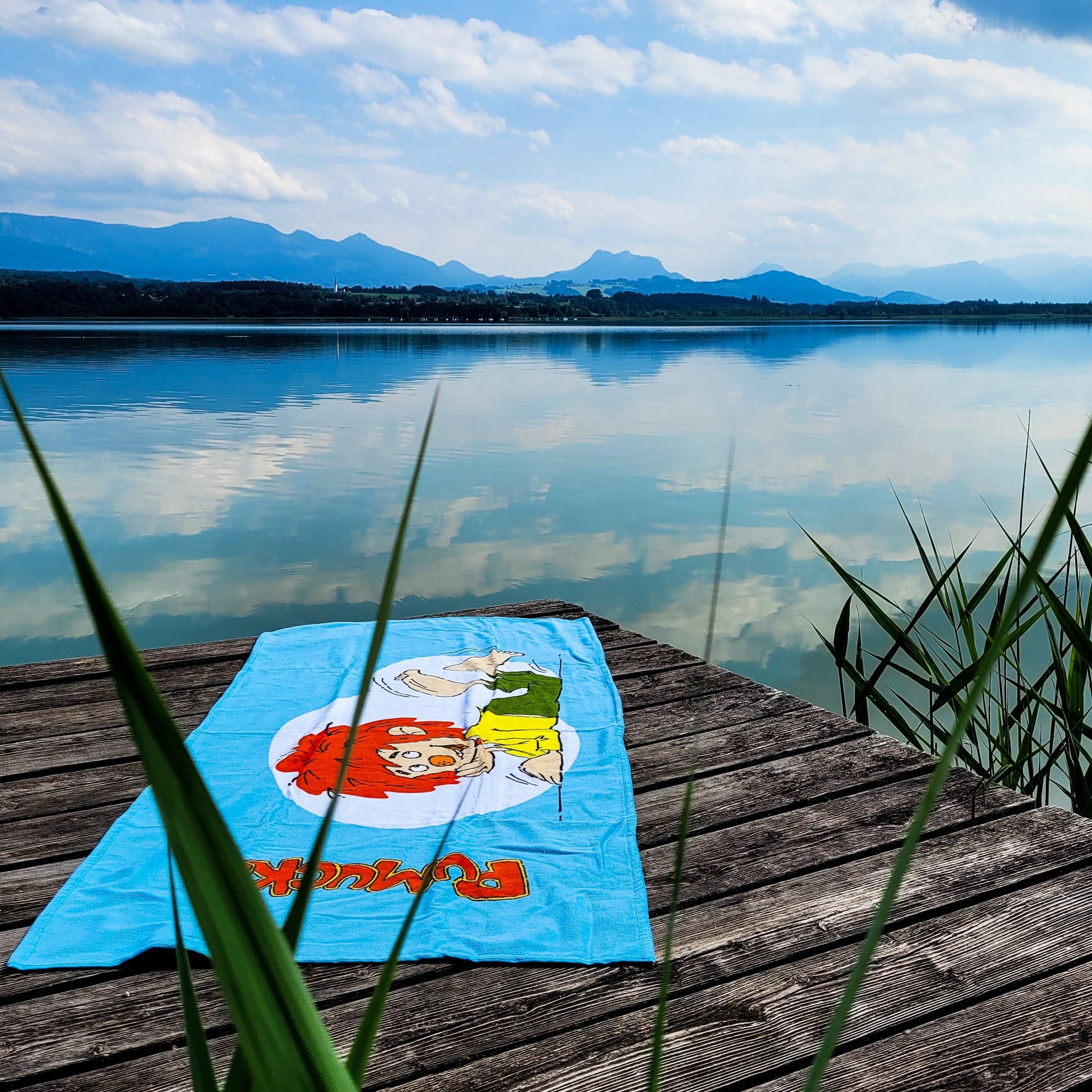 Bavariashop Handtuch ®Pumuckl großes Badetuch • Strand Handtuch XXL • 75 x günstig online kaufen