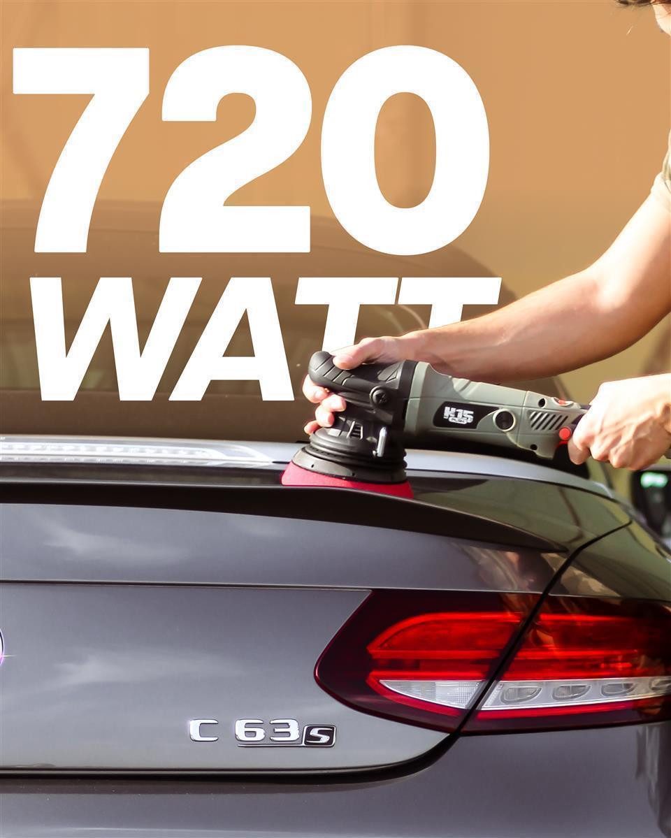 Car care eccentric polisher H15 polishing machine sets, including microfiber cloths and polishing pads