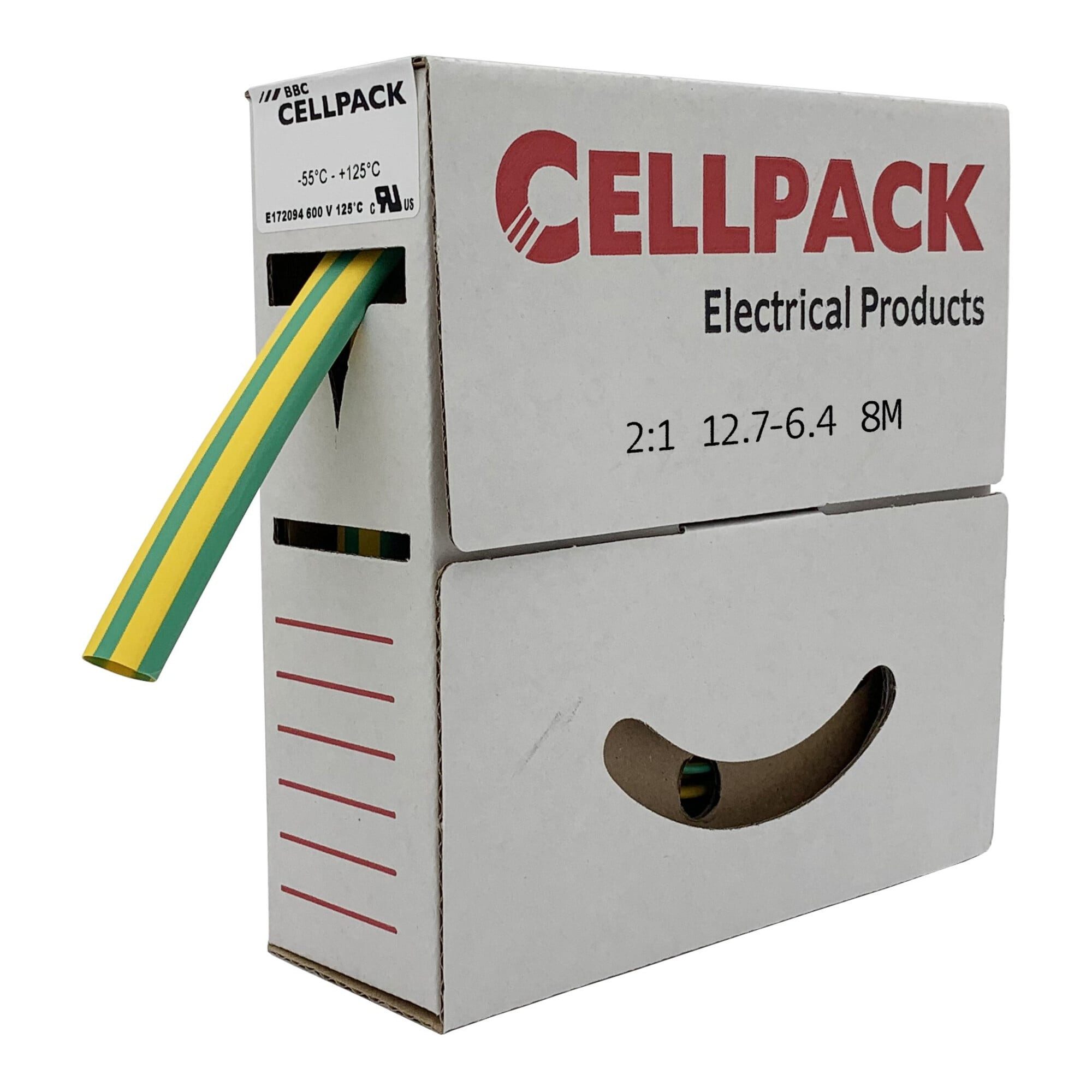 CellPack Crimpzange Cellpack Schrumpfschlauch in Abrollbox 8m SB 12.7-6.4 gg
