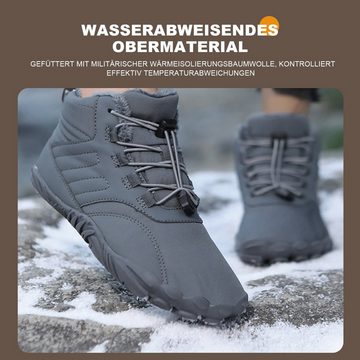 Daisred High Top Baumwollschuhe Winter Gepolsterte Wasserdichte Barfußschuh