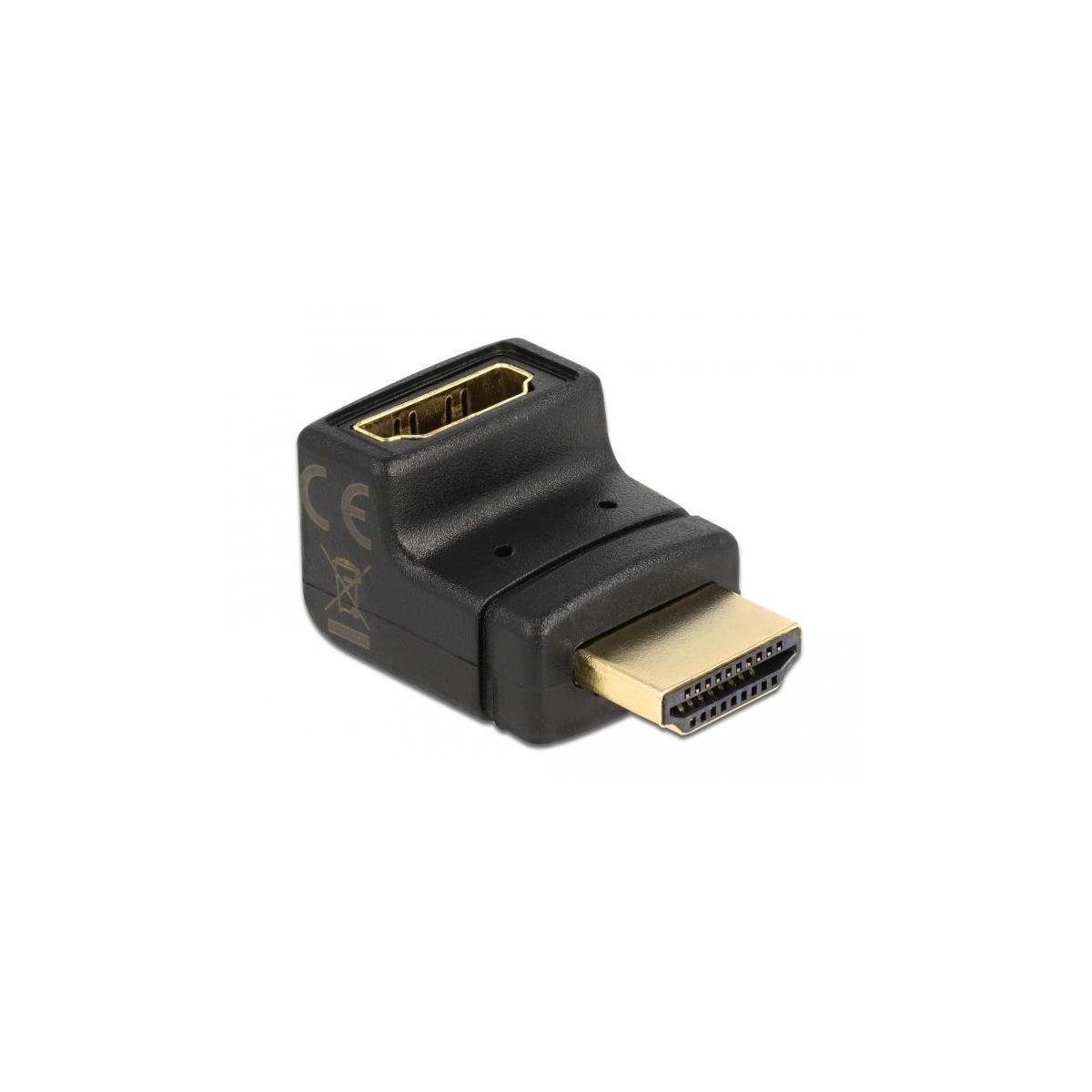 Delock 65072 - Adapter HDMI Stecker zu HDMI Buchse 90° oben Computer-Kabel, HDMI, HDMI