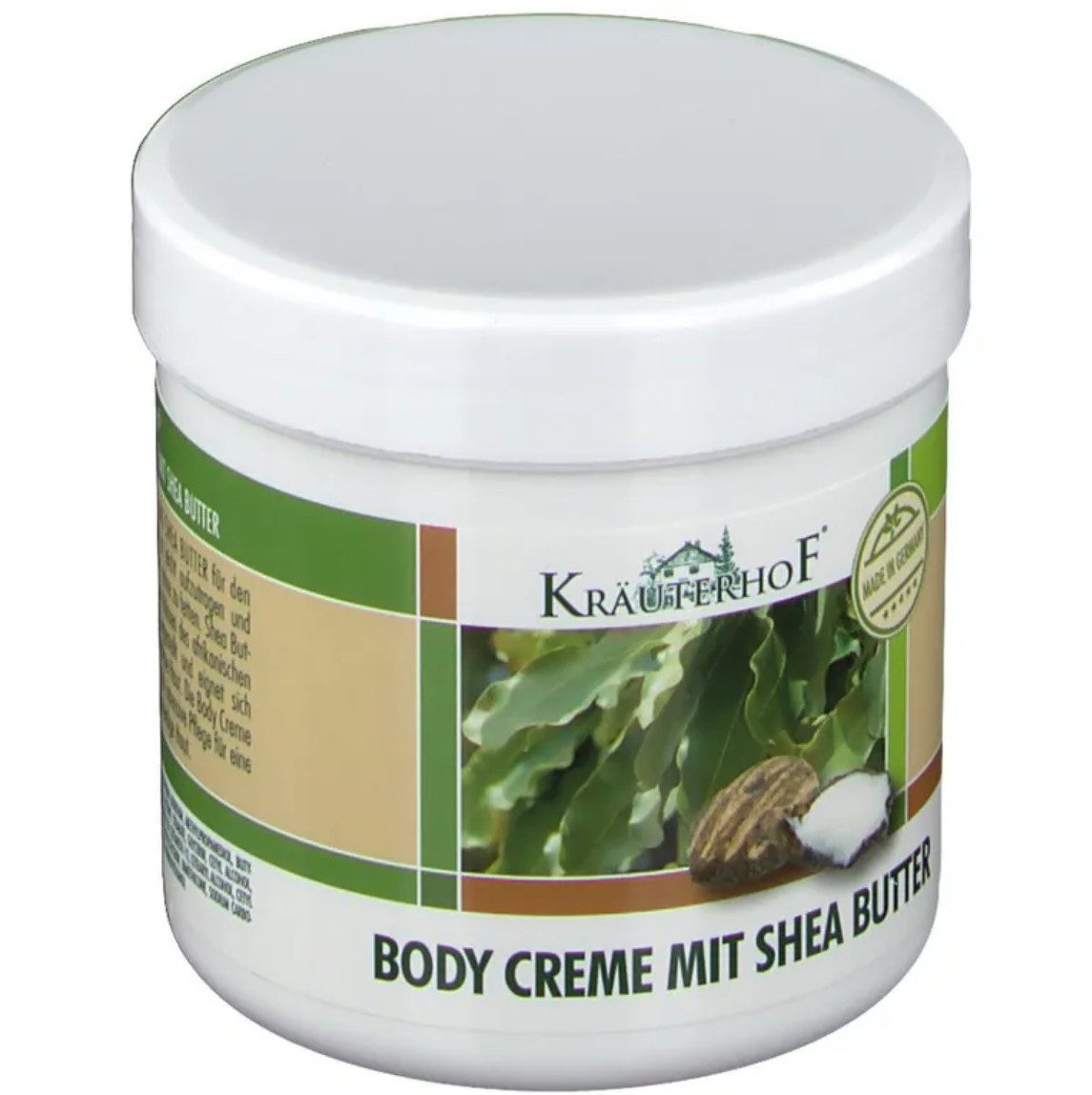 Kräuterhof Körpercreme KräuterhoF Body-Creme mit Shea Butter 250 ml Vielseitig einsetzbar, 1-tlg., Zieht schnell ein, angenehmer Duft