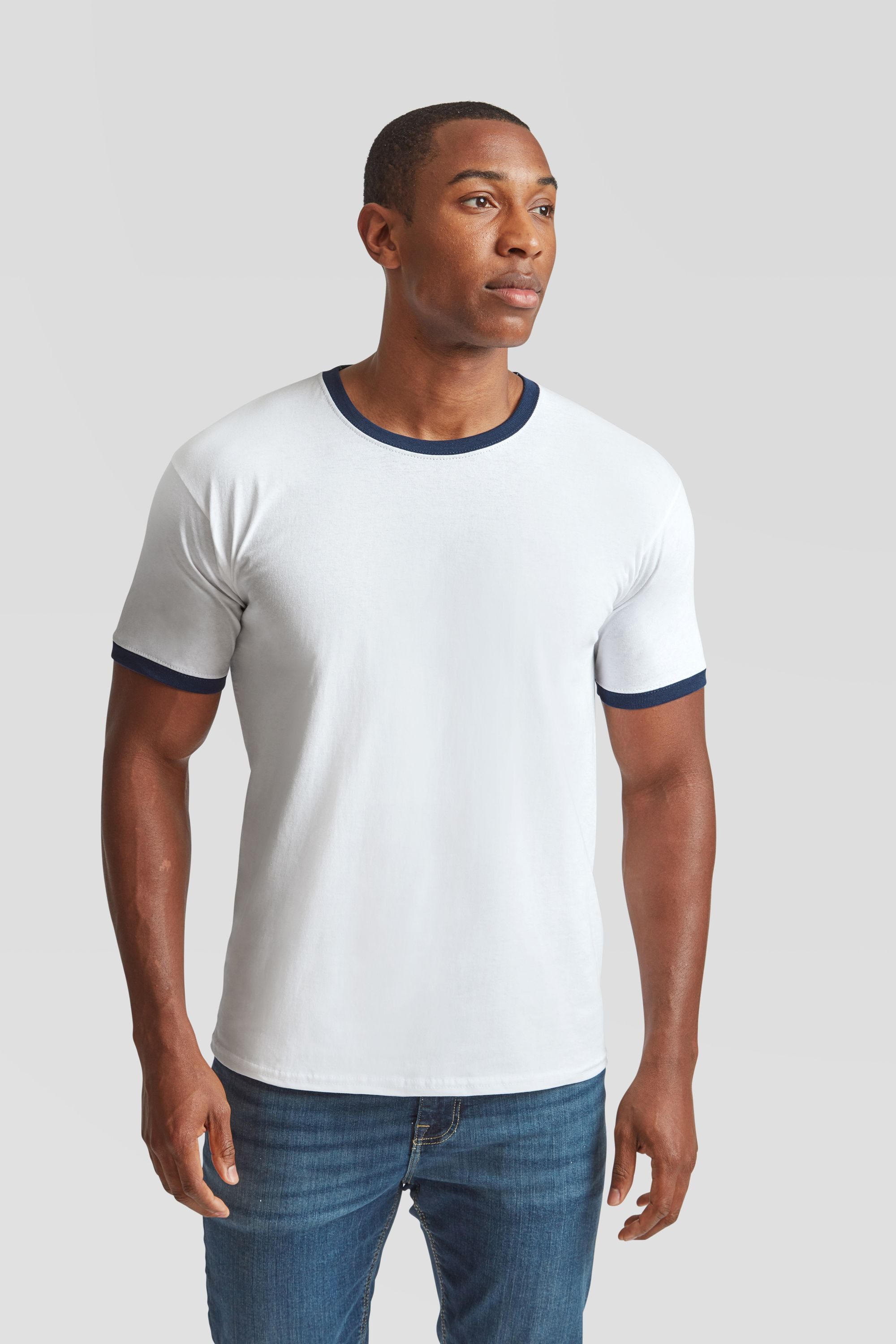 Fruit of the Loom Rundhalsshirt Fruit of the Loom Valueweight Ringer T – Bild 3 von 5