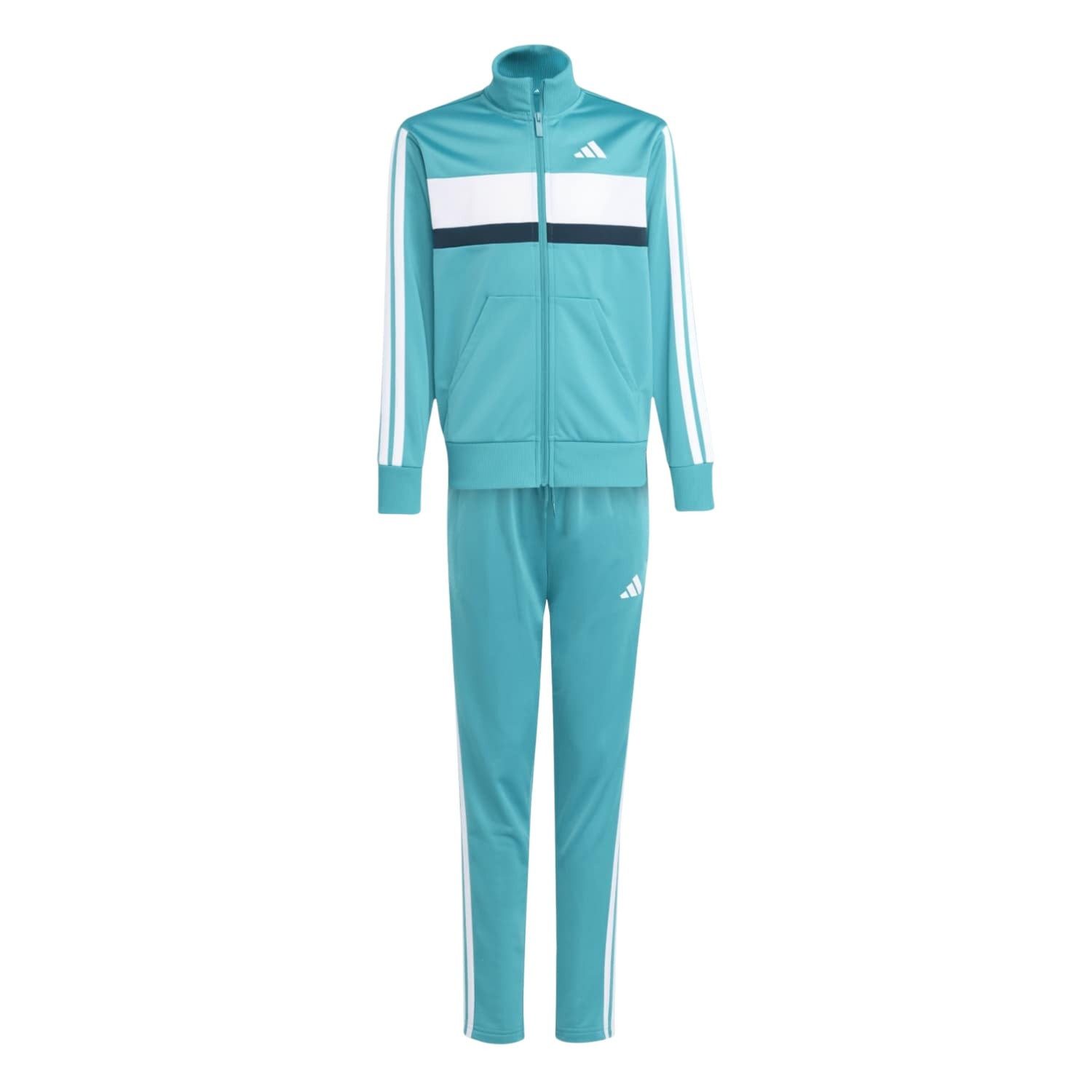 Trainingsanzug Seasonal Essentials Tiberio 3-Streifen tealblau Kinder