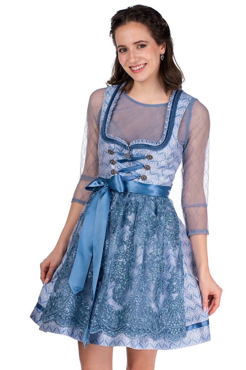 MarJo Dirndl Mini Dirndl 2tlg. - ALESSA - wasserblau