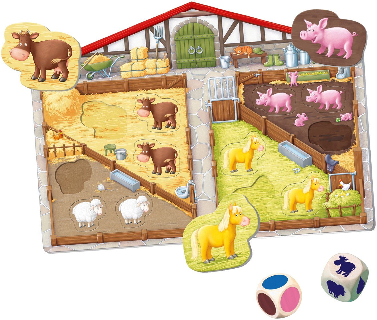 weltweit ministeps® - Made Bauernhof-Spiel, schützt Unser in Ravensburger Wald - Europe, FSC® Spiel,
