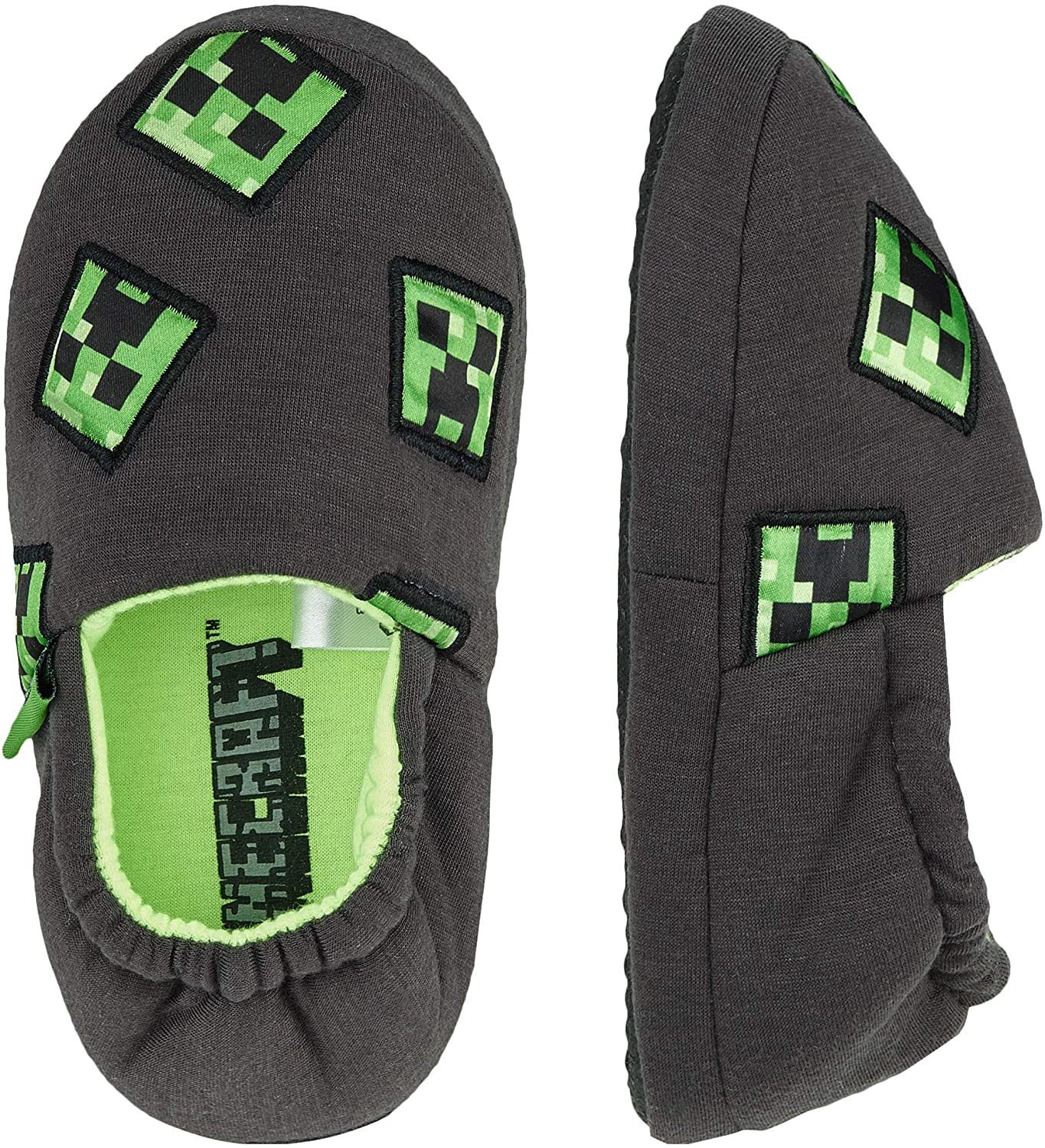 Minecraft MINECRAFT Kinder Hausschuhe Pantoffeln Jungen + Mädchen Gr.25/26 Pantoffel