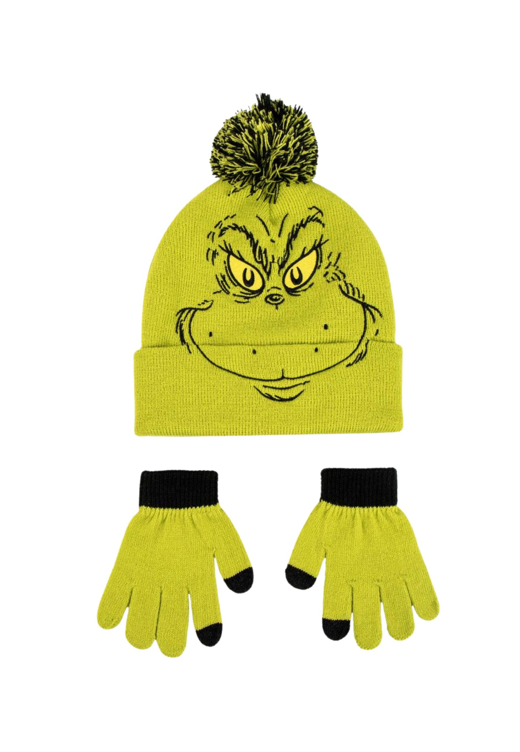 Disney Mütze & Schal 2-teiliges Grinch-Set (Set)