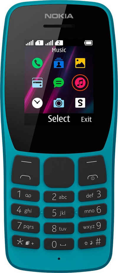 Nokia 110 Handy (4,49 cm/1,77 Zoll, 0,004 GB Speicherplatz)