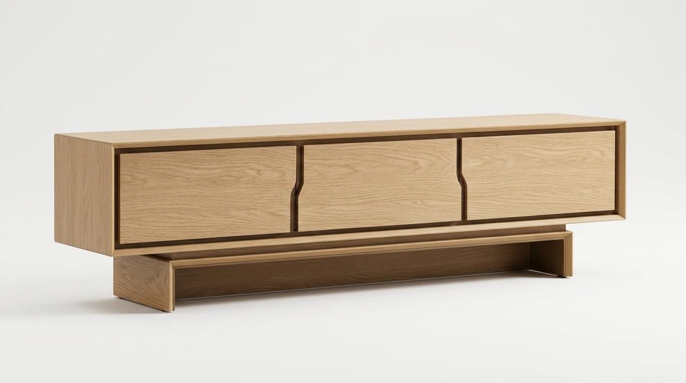 Xlmoebel Lowboard TV Board Stil modern beige praktisch Wohnzimmer geräumig komfortabel (TV-Board, 1 St., 1-tlg)