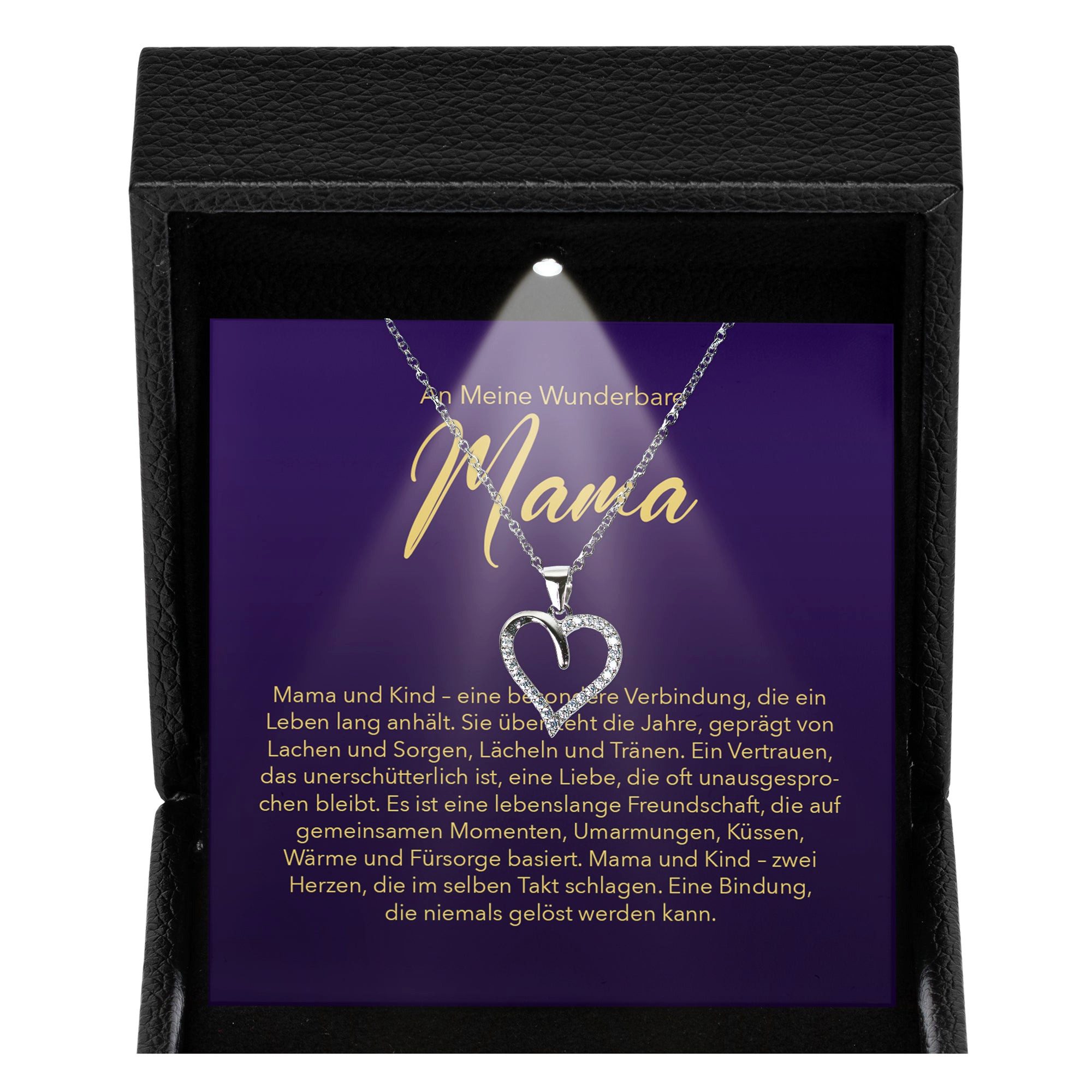 Schmuckset Liebe Mama Geschenk Muttertag Frauen Halskette Damen Herz Collier