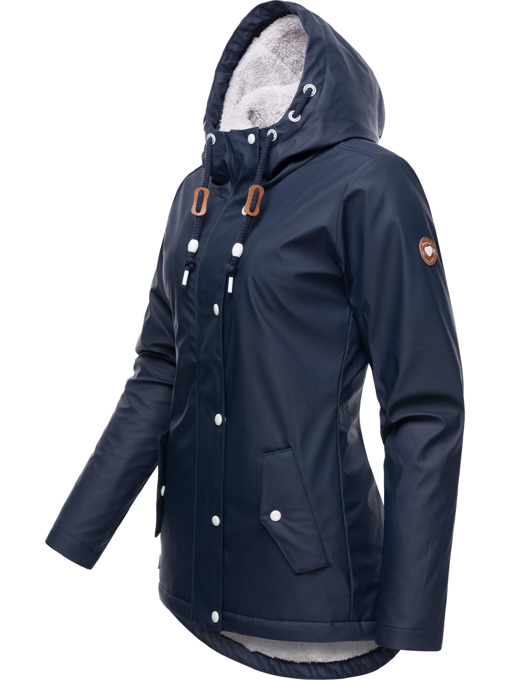 Ragwear Regenjacke "Marge", mit Kapuze, warm gefütterter Damen Winter Regen günstig online kaufen