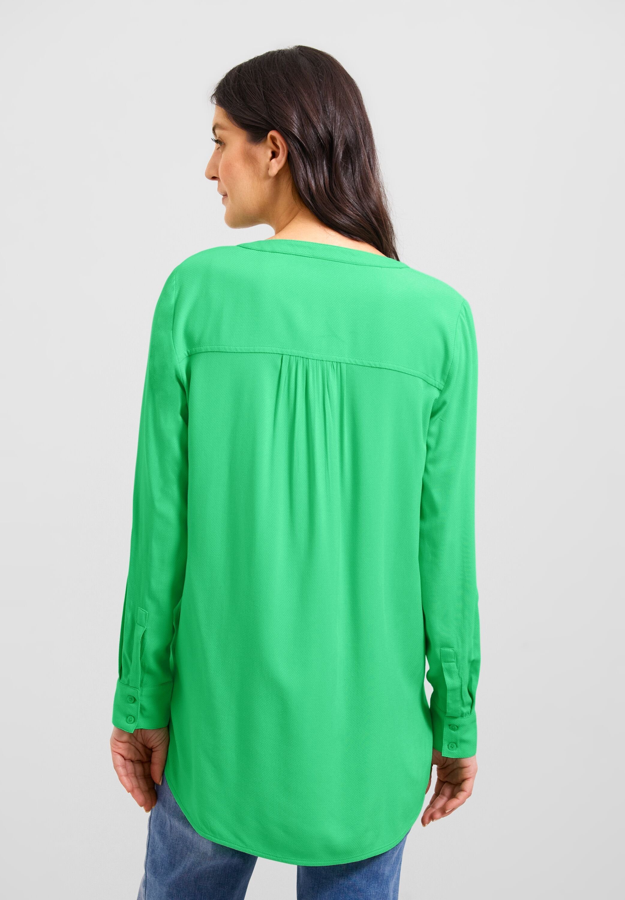 Blouse Nicht in Smash Green Cecil Longbluse Cecil Long Vorhanden einfarbig (1-tlg)