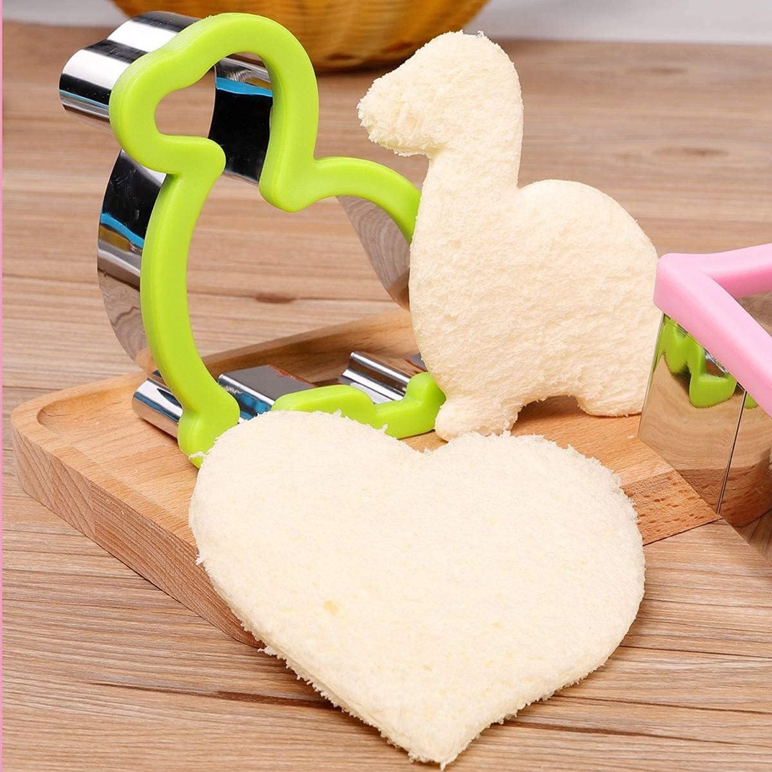 OSTWOLKE Ausstechform 43 Stück Ausstechformen Set Sanwich Brot Gemüse Ausstecher für Kinder, (43-St), Cookie Cutter mit Food Picks Obstgabeln für Kinder-Lunchbo – Bild 5 von 5