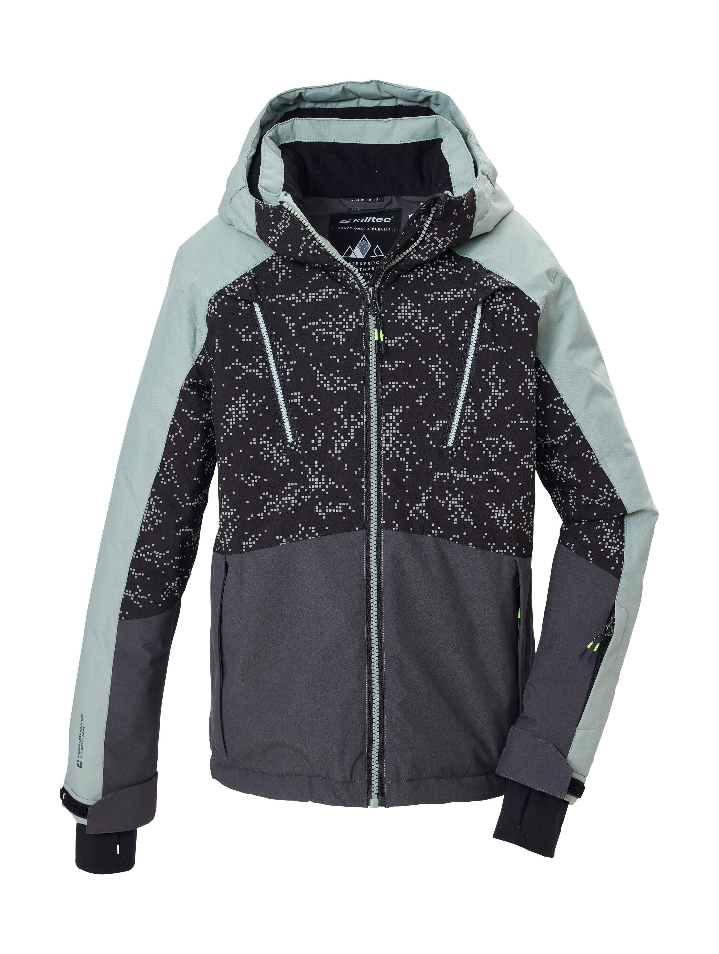 Killtec Skijacke KSW 208 BYS SKI JCKT Wind- und wasserdicht, Schneefang, All-over-Print