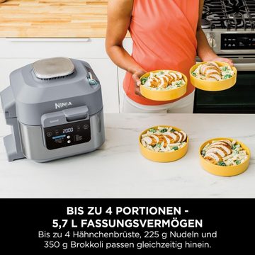 NINJA Multikocher Speed 10in1 Multikocher 5,7L Schnellkochtopf Heißluftfritteuse Fryer, 1760,00 W, mit Fritteuse, Elektrisch 5,7 L, Foodi MAX, Ohne Öl, Air, Slow Cooker