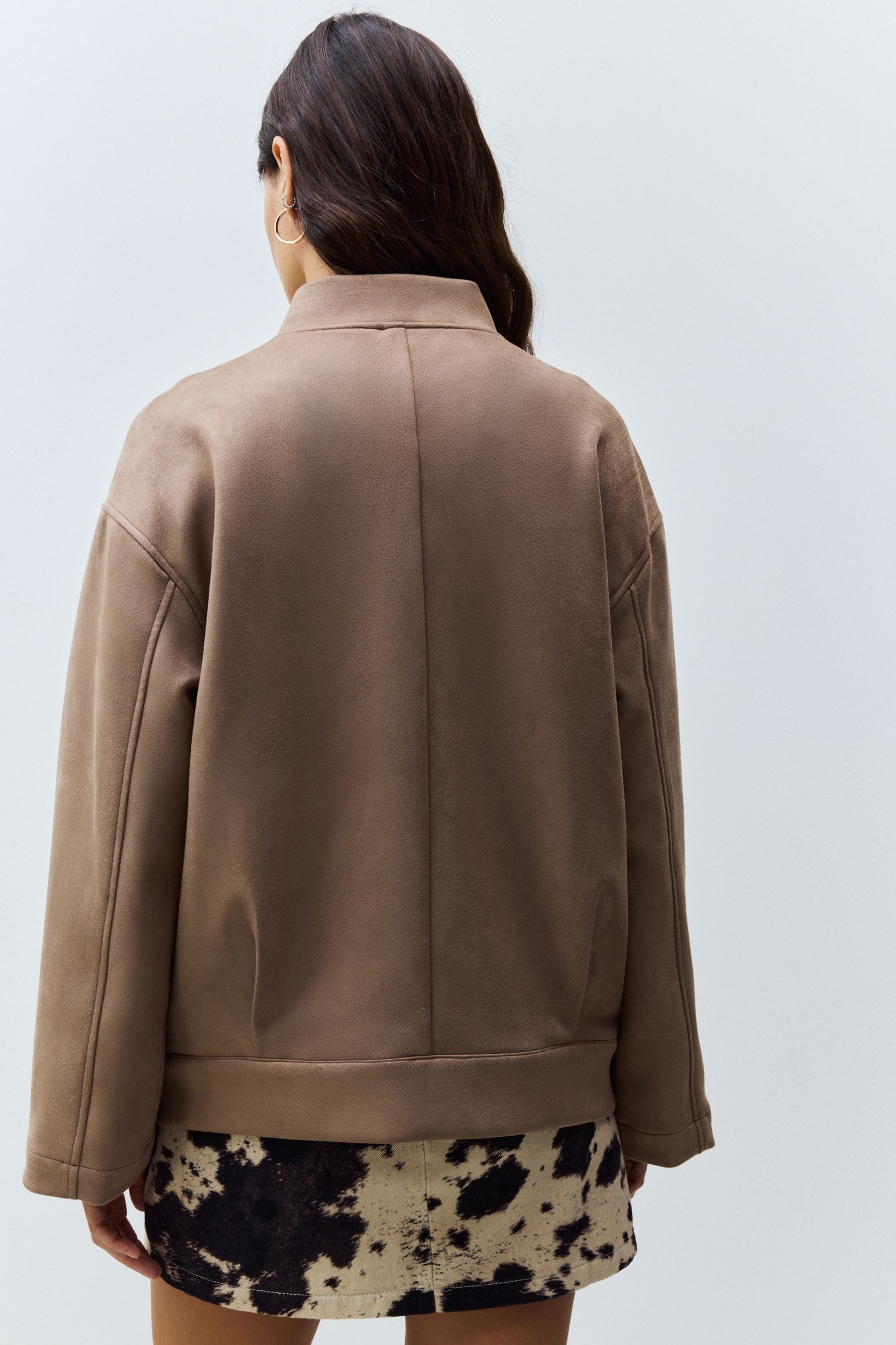 Next Bomberjacke Blouson aus Veloursleder (1-St) günstig online kaufen