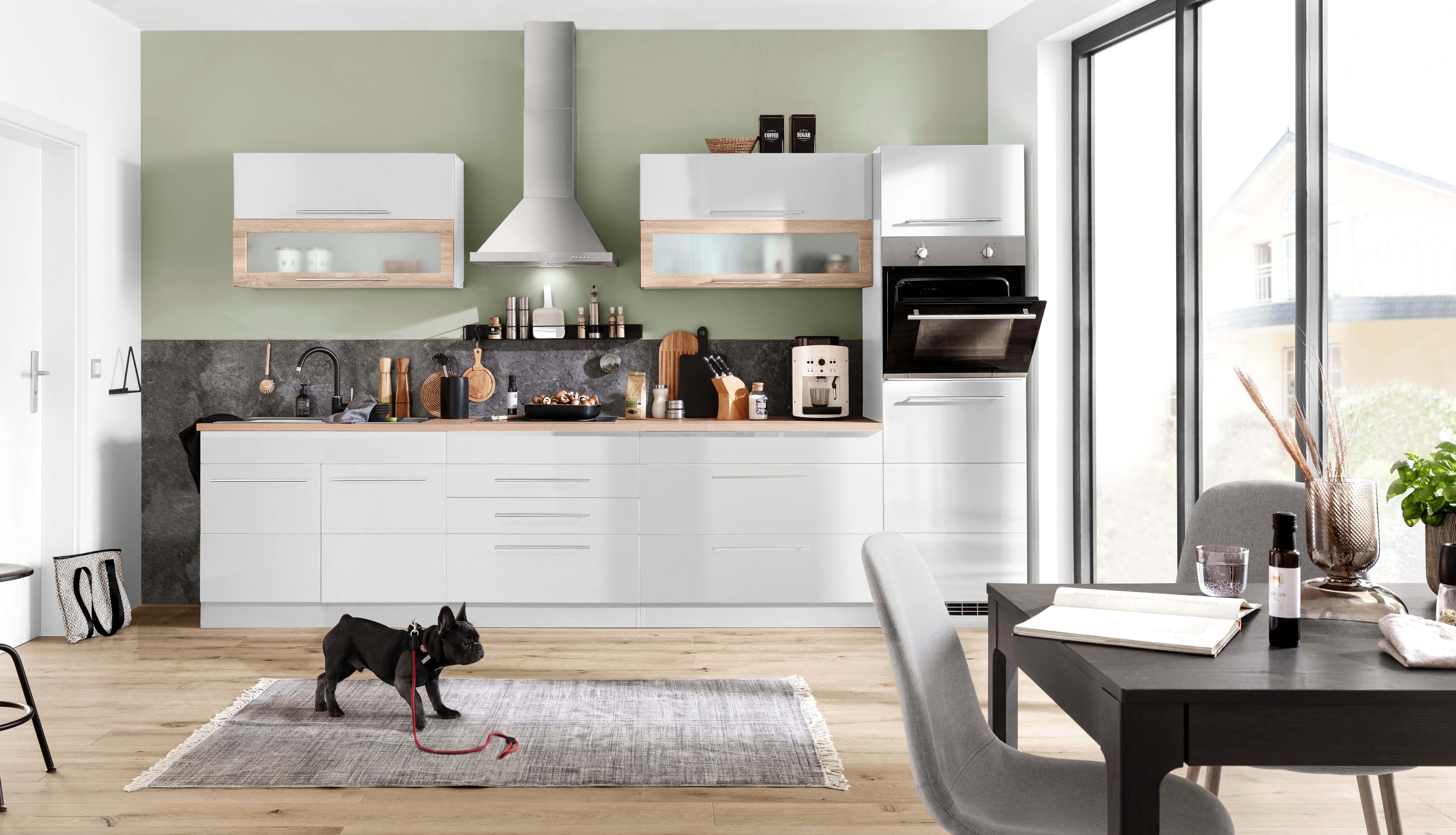KOCHSTATION Küchenzeile KS-Wien, Breite 340 cm, günstig online kaufen