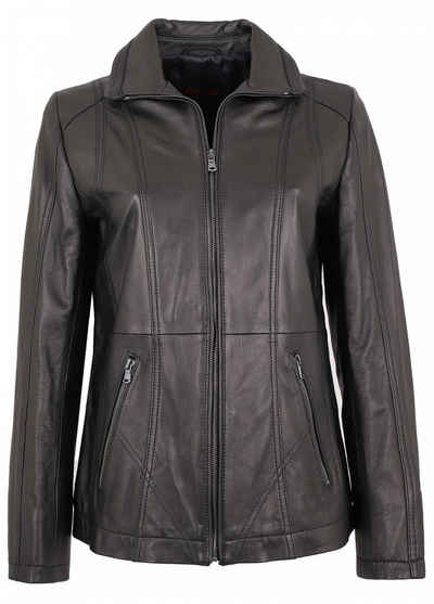 Maddox Lederjacke Line Echtleder Lederjacke Lammnappa schwarz