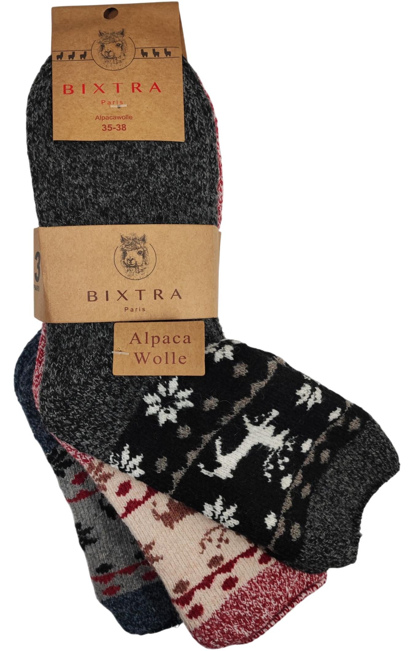 EloModa Thermosocken 3 Paar Damen Alpaka Socken Wollsocken Wintersocken, (3 günstig online kaufen
