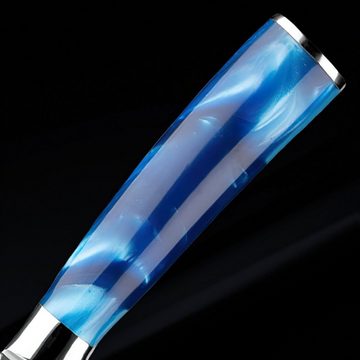 MDHAND Messer-Set (10-tlg), Professionelles Messerset Harzgriff, Blau