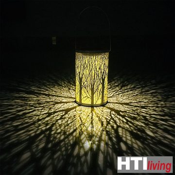 HTI-Living LED Solarleuchte Solarlaterne Blätter/Baum, 2er Set Luna, Solarleuchte Gartenleuchte