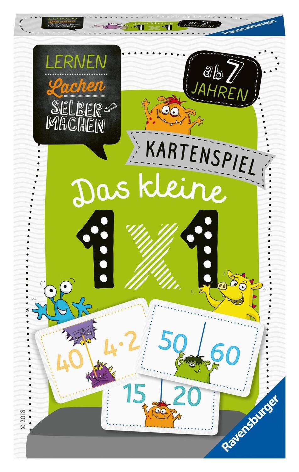 Ravensburger Spiel, Lernen Lachen Selbermachen: Kartenspiel Das kleine 1 x 1