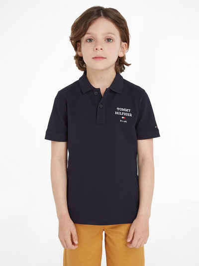 Tommy Hilfiger Poloshirt TH LOGO POLO S/S mit Logostickerei