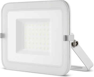 REV LED Flutlichtstrahler Mirano, LED fest integriert, Tageslichtweiß, kompakt, 30W, IP65