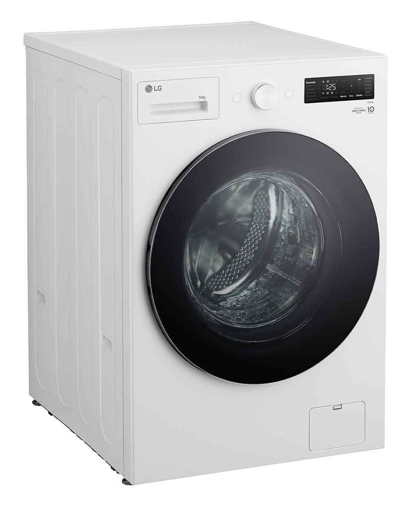 LG Waschmaschine F0WNT162, 16 kg, 1000 U/min, Edelstahlmitnehmer & Sicherheitsglastür