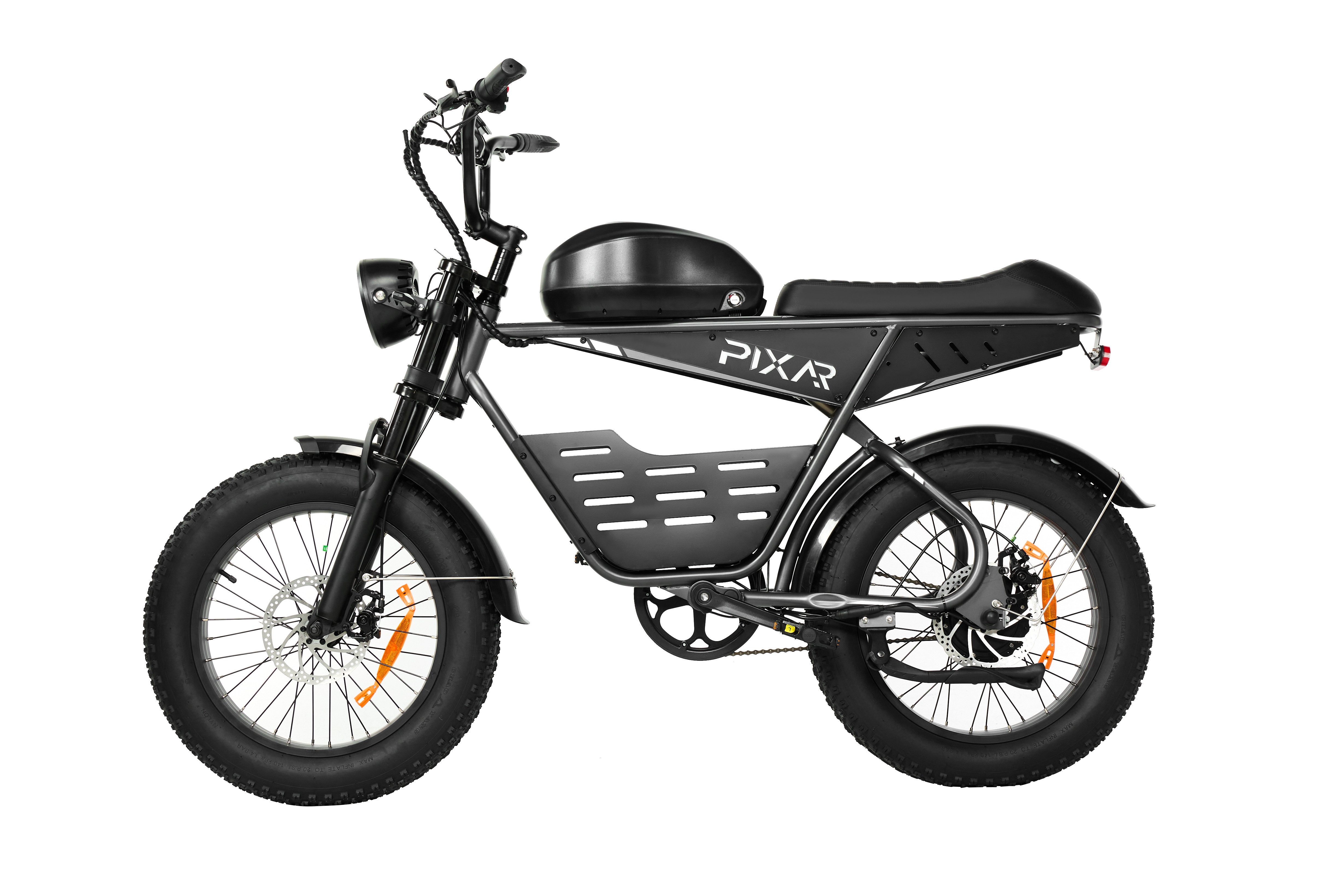 PIXAR E-Bike Cityrad SuperV 20'' E-Bike für Erwachsene mit herausnehmbarem 48V 30Ah Akku, Frontmotor, Fahrradbeleuchtung, Ständer, Klingel, Hochleistungsakku