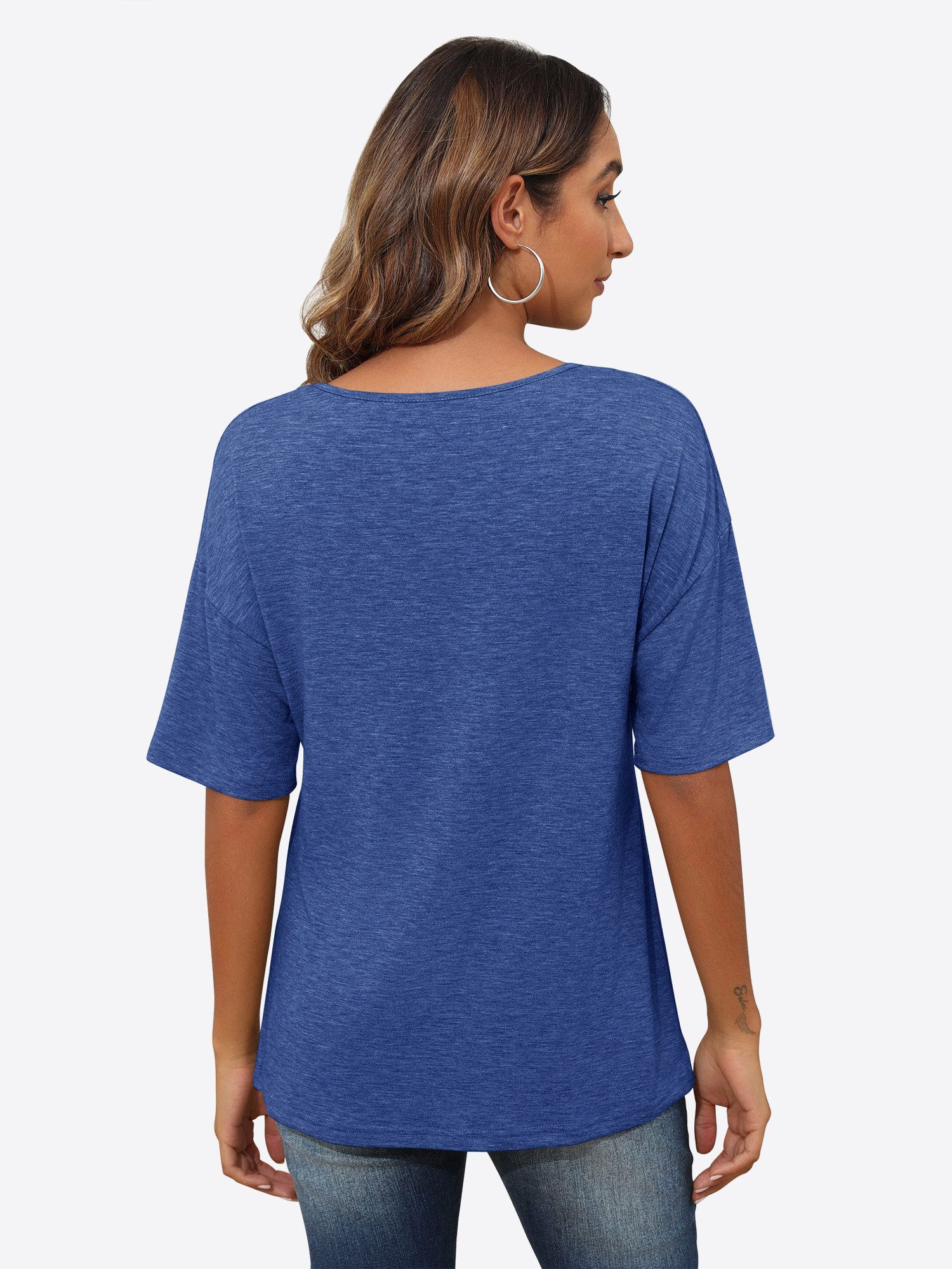 Imily Bela T-Shirt V-Ausschnitt Kurzarmshirt (Packung, 1-tlg., 1per-Pack) i günstig online kaufen