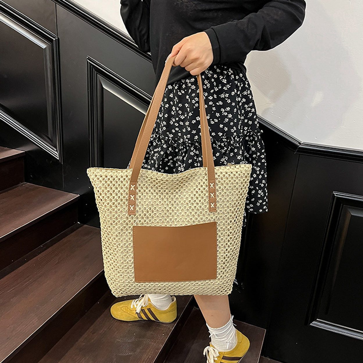 RWEUOQ XL-Strandtasche Women's Straw Bag Strandtasche, günstig online kaufen
