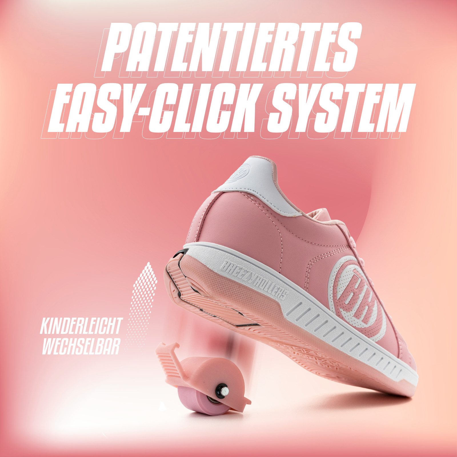 BREEZY ROLLERS Schuhe mit Rollen Rollschuhe Sneaker Heelys 2-in-1 Kinderschuhe Rollschuhe