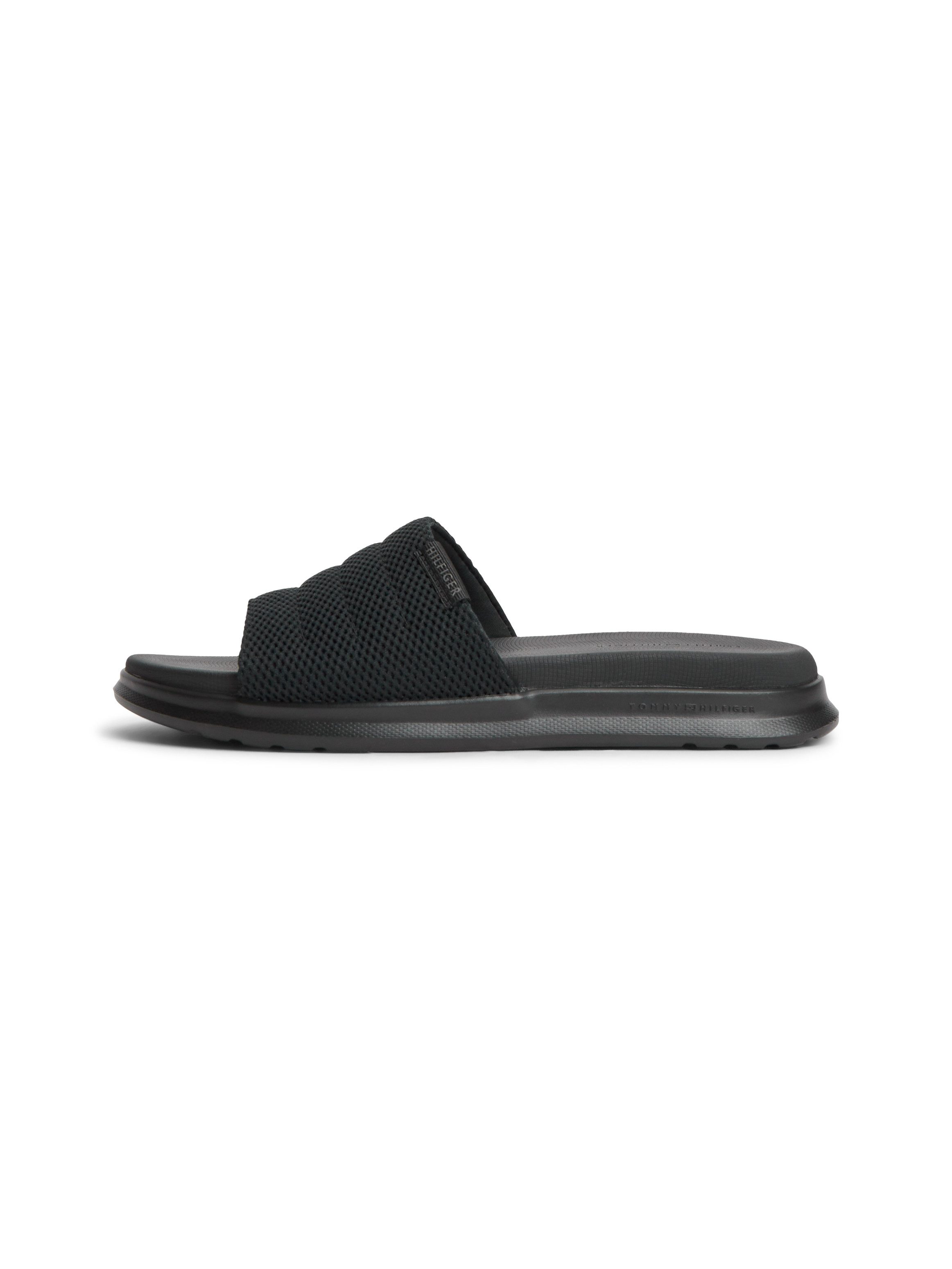 Tommy Hilfiger DUAL DENSITY TEXTILE POOL SLIDE Pantolette Sommerschuh, Poolslides mit modischer Ziersteppung – Bild 5 von 5
