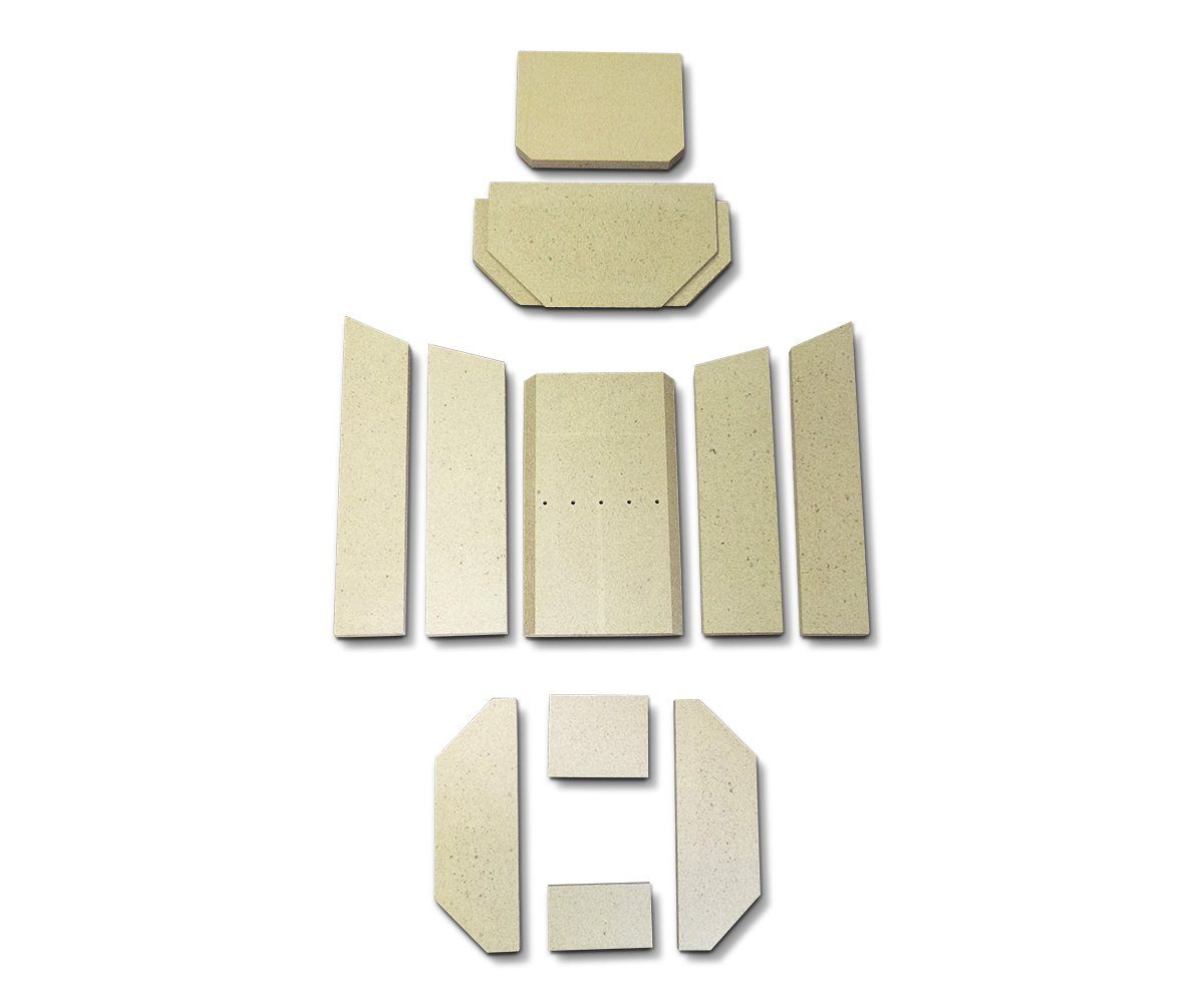 kaminXpert Feuerraumplatten C für Oranier Kiruna 6 Kaminofen Ersatzteil Feuerraumauskleidung