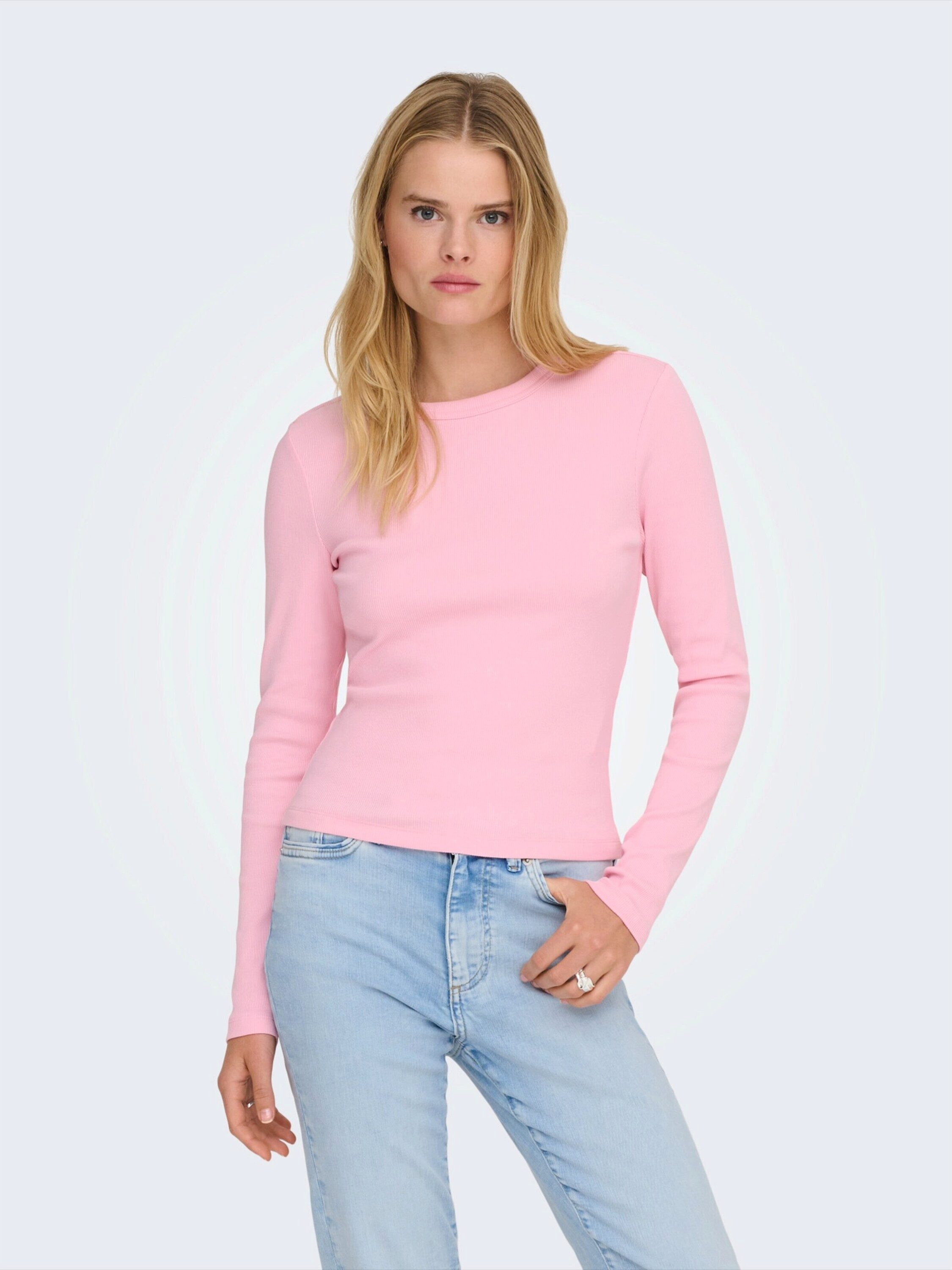 ONLY Langarmshirt ONLVAL (1-tlg) Plain/ohne Details