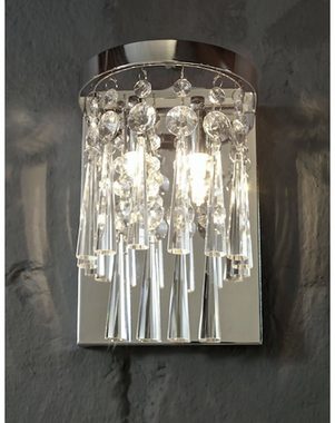 SPOT Light Wandleuchte LUXORIA, Leuchtmittel wechselbar, Warmweiß, Echtes Kristallglas, LED-Leuchtmittel inklusive, dekorativ, hochwertig