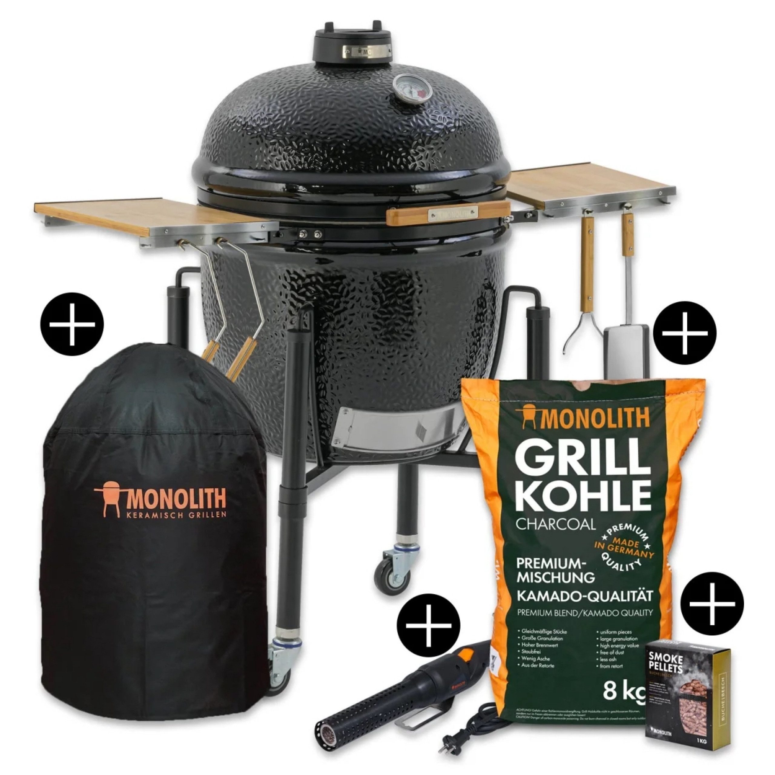MONOLITH Keramikgrill Monolith Starterset ONE.66 Keramikgrill mit Gestell inkl.