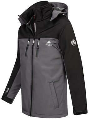 Arctic Seven Softshelljacke ASSurvivo Outdoorjacke mit abnehmbarer Kapuze