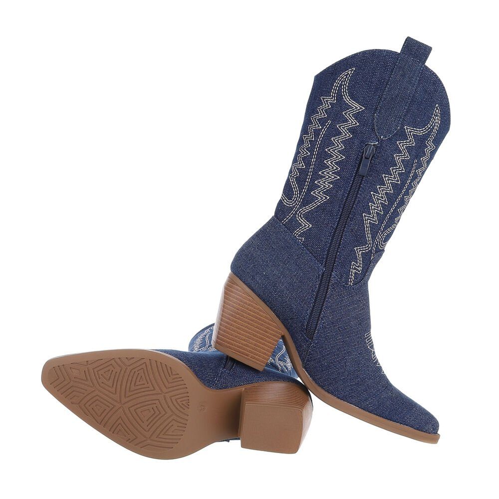 Ital-Design Damen Cowboyboots Western Westernstiefel (84463264) günstig online kaufen