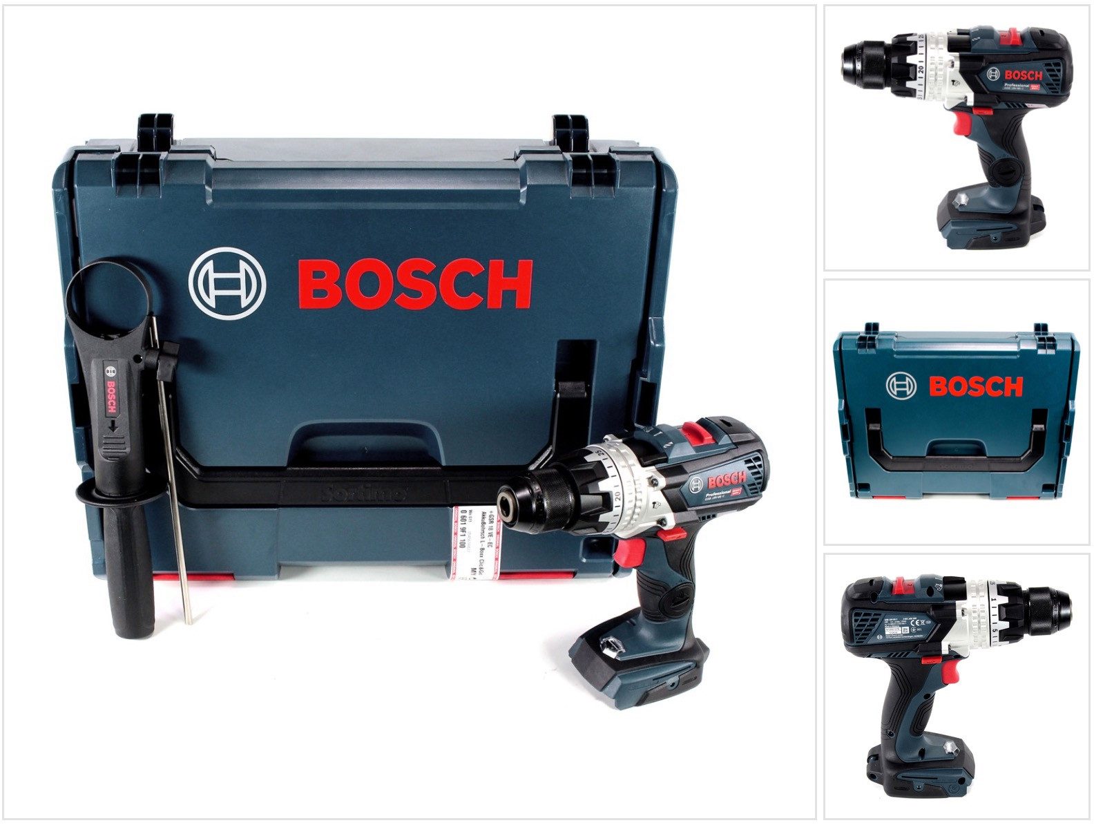 Bosch Professional Akku-Schlagbohrschrauber GSB 18V-85 C Akku Schlagbohrschrauber 18V 85Nm Brushless Solo