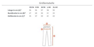 Ital-Design Lederimitathose Damen Freizeit Stretch Hose in Lederoptik in Schwarz